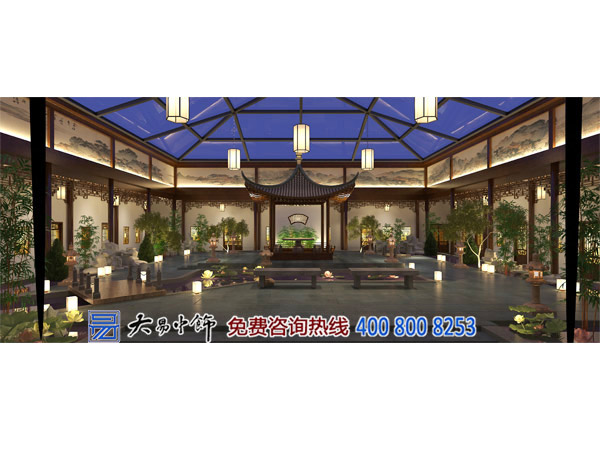 中式四合院茶室裝修設(shè)計(jì) 覓清幽之境享茶墨之韻